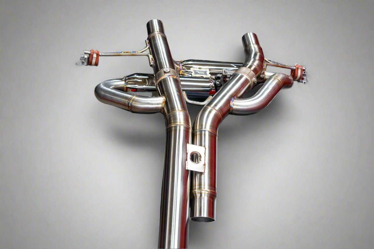 Fusion Motorsport Fabrications Porsche Cayenne Turbo GT 304 SS Valved Axle-Back Exhaust System