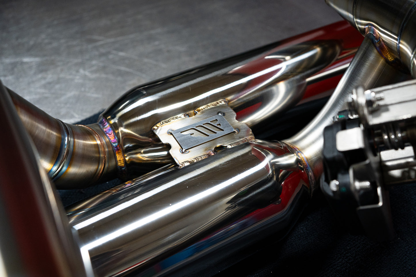 Fusion Motorsport Fabrications Porsche Cayenne Turbo GT 304 SS Valved Axle-Back Exhaust System