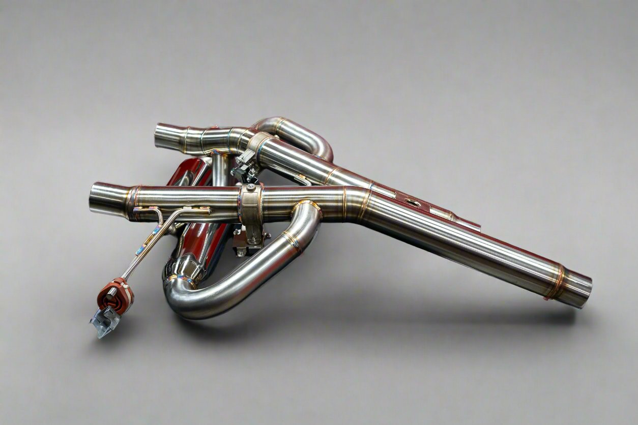Fusion Motorsport Fabrications Porsche Cayenne Turbo GT 304 SS Valved Axle-Back Exhaust System